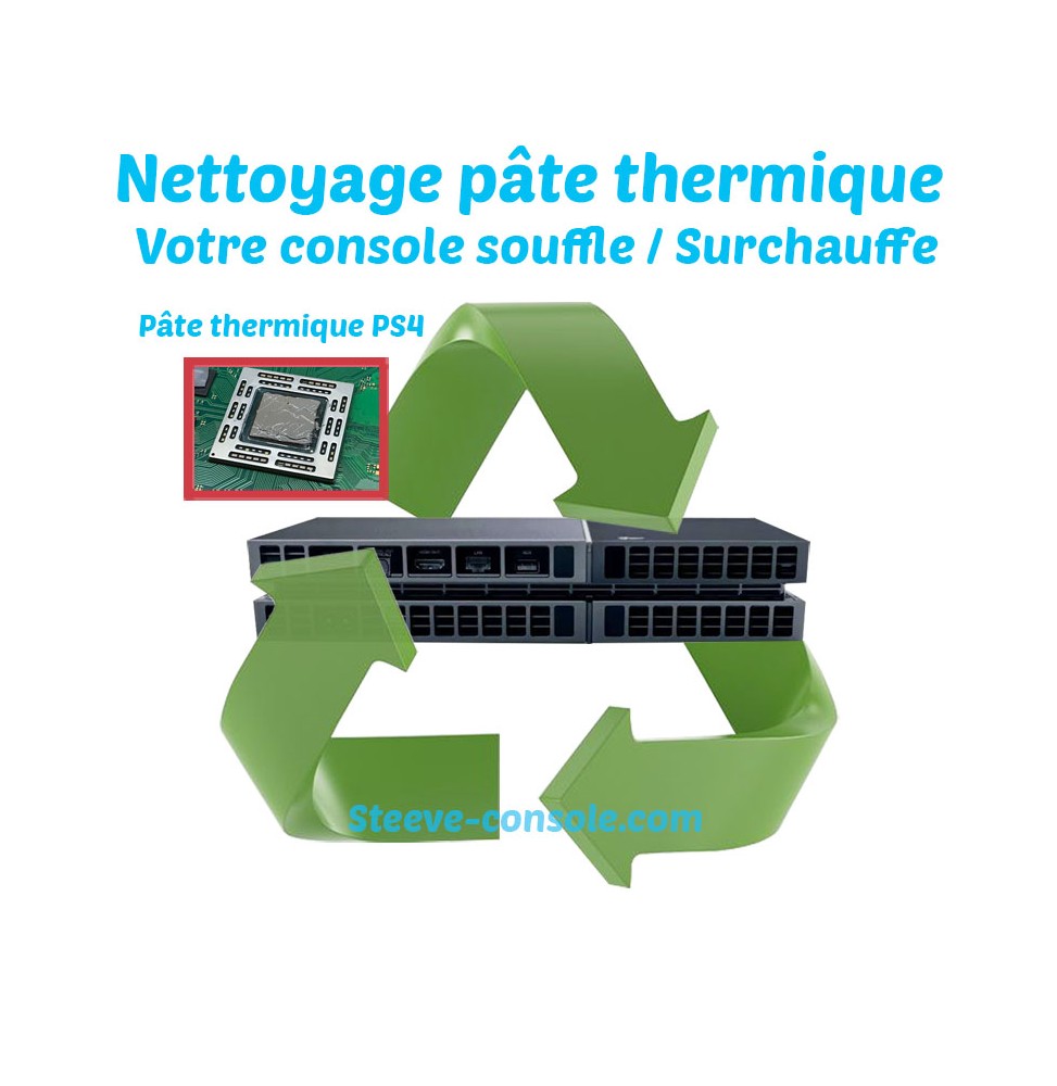 Nettoyage pâte thermique PS4 souffle/surchauffe
